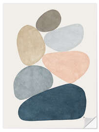 Wandsticker Organische Formen