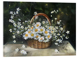 Acrylic print Chamomile - Ludmila Gittel