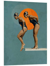 Tableau en PVC Swimmer in sequence