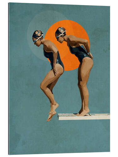 Gallery Print Schwimmerin in Folge