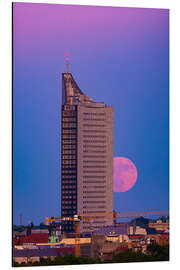 Alubild Uni-Riese in Leipzig mit Vollmond - Martin Wasilewski