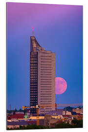 Cuadro de plexi-alu University giant in Leipzig with full moon - Martin Wasilewski