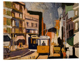 Acrylglasbild Stadtlandschaft, 1918 - Joaquín Torres García