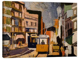 Lienzo Paisaje de ciudad, 1918