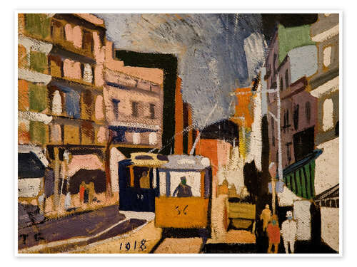 Plakat Cityscape, 1918