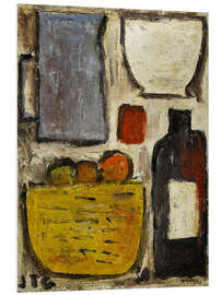 Hartschaumbild Obstkorb, 1930