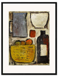 Gerahmter Kunstdruck Obstkorb, 1930