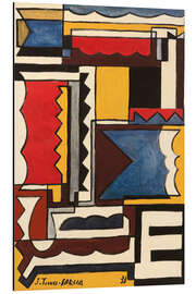 Aluminium print Structure with interlocking forms, 1933 - Joaquín Torres García