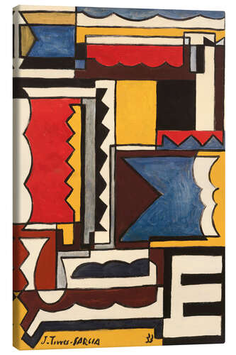 Canvas print Structure with interlocking forms, 1933
