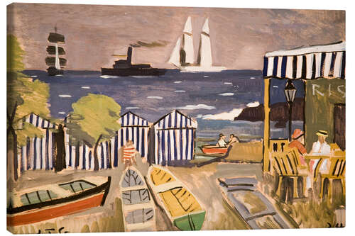 Lienzo Beach Landscape, 1924