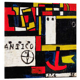 Acrylglasbild Transatlántico Constructivo, 1936 - Joaquín Torres García