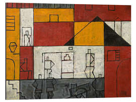 Obraz na aluminium Rue no. 2 - Constructivist Landscape - Joaquín Torres García