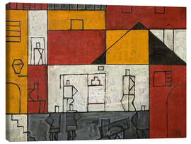 Canvas print Rue no. 2 - Constructivist Landscape - Joaquín Torres García