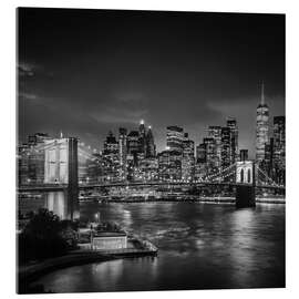 Akryylilasitaulu New York City night impression - Melanie Viola
