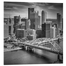 Akryylilasitaulu Pittsburgh, Fort Pitt Bridge - Melanie Viola