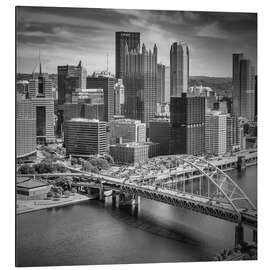 Obraz na aluminium Pittsburgh, Fort Pitt Bridge - Melanie Viola