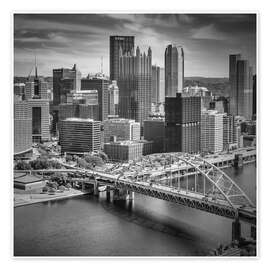 Wall print Pittsburgh, Fort Pitt Bridge - Melanie Viola