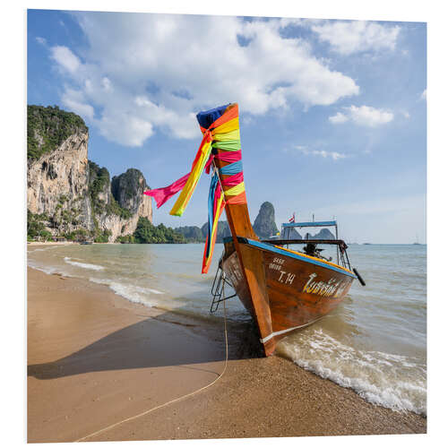 Bilde på skumplate Longtail Boot am Tonsai Strand, Thailand