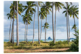 Quadro em acrílico Palm beach on Koh Yao Yai, Thailand
