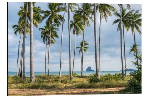 Aluminium print Palm beach on Koh Yao Yai, Thailand
