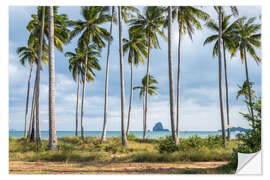 Wall sticker Palm beach on Koh Yao Yai, Thailand