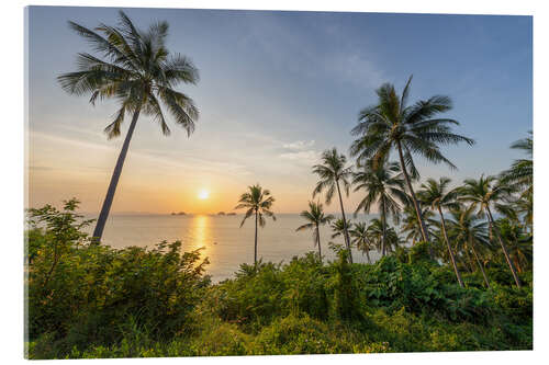Quadro em acrílico Sunset on Koh Samui, Thailand