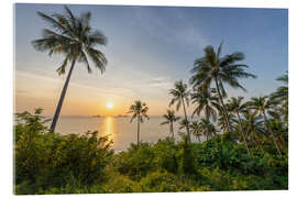Quadro em acrílico Sunset on Koh Samui, Thailand
