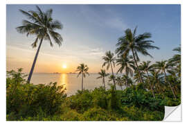 Wall sticker Sunset on Koh Samui, Thailand