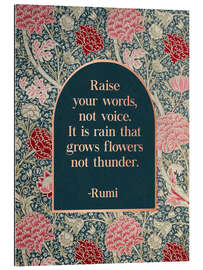 Gallery Print Raise Your Words - Rumis Zitat