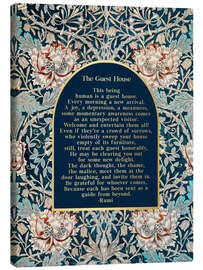 Lienzo The Guest House - Rumi's quote - Mod Pop Deco