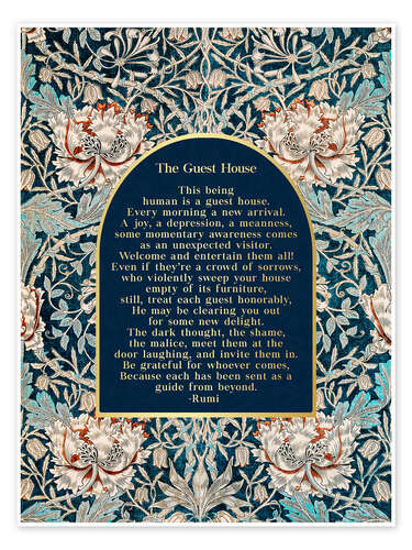 Plakat The Guest House - Rumi's quote