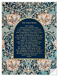 Wandsticker The Guest House - Rumis Zitat - Mod Pop Deco