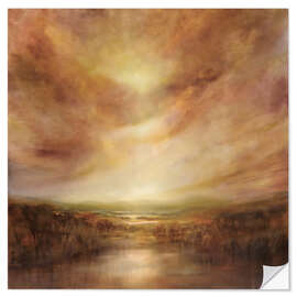 Wandsticker Sonnenuntergangsfarben