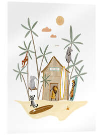 Cuadro de metacrilato Surf Lodge Animals - Urchin Bay