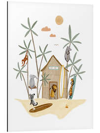 Aluminium print Surf Lodge Animals - Urchin Bay