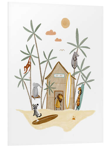 Foam board print Surf Lodge Animals