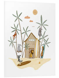 Foam board print Surf Lodge Animals - Urchin Bay