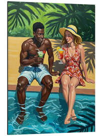 Obraz na aluminium Drinks by the pool - Felipe Hora