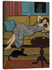 Canvas print Sofa Night