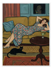 Wall print Sofa Night - Felipe Hora