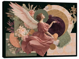 Canvas-taulu Angelic journey between planets and flowers - Niphion
