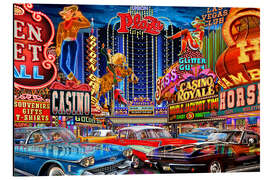 Alubild Vintage Las Vegas