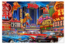 Wandsticker Vintage Las Vegas