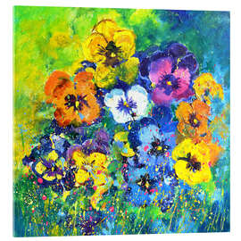 Acrylic print Pansies - Pol Ledent