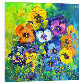 Obraz na aluminium Pansies - Pol Ledent