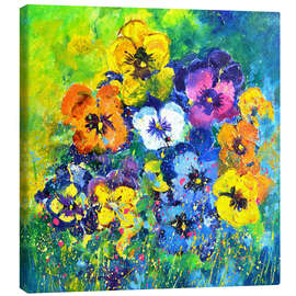 Obraz na płótnie Pansies - Pol Ledent