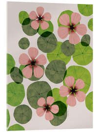 Tableau en verre acrylique Green water lilies - EL BUEN LIMÒN