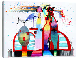 Lienzo Beach Romance - Elena Samborskaja