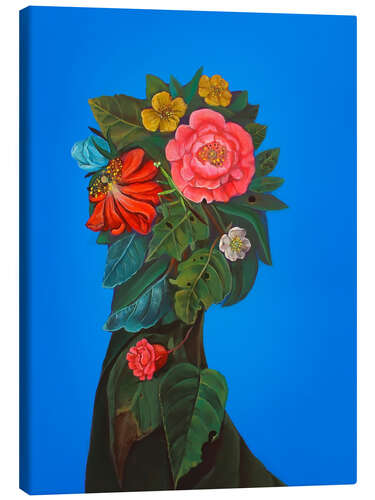 Quadro em tela Botanical portrait with peony