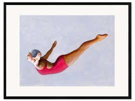 Impresión de arte enmarcada Swan Diver in Red - Sarah Morrissette